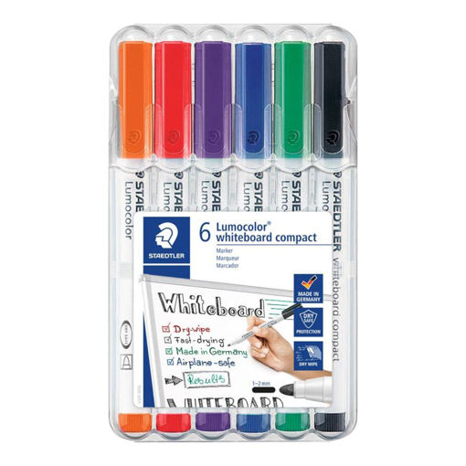 Picture of ST WHITEBOARD MARKER THIN PACK X6